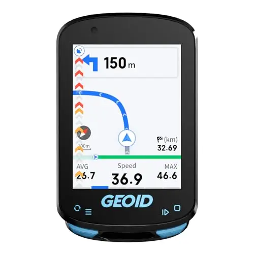 GEOID CC600 Ciclocomputador Bicicleta GPS, Pantalla a Color Resistente al Agua de 2,4", Navegación, Entrenamiento de Ciclismo, WiFi&Bluetooth&Ant+