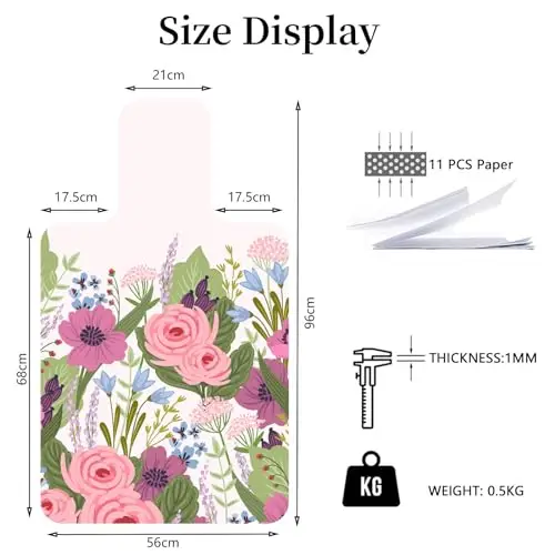 FANSU Esterilla de Pilates Antideslizante para Reformer, Pilates Reformer Mat para Máquina Portátil Colchoneta de Pilates Suave y Cómoda para Yoga Ejercicio Gimnasio