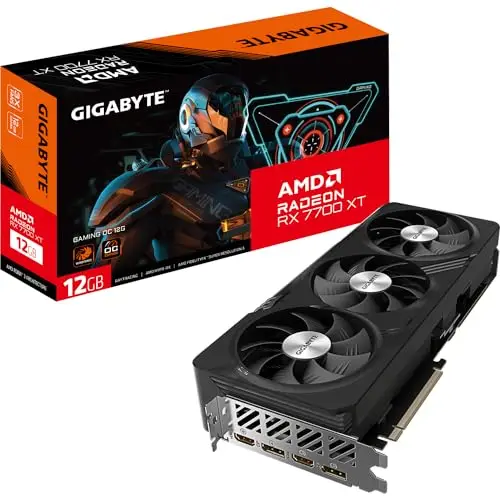 GIGABYTE - Carte Graphique - Radeon RX 7700 XT GAMING OC 12G