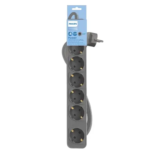 philips chp2164g regleta 6 enchufes