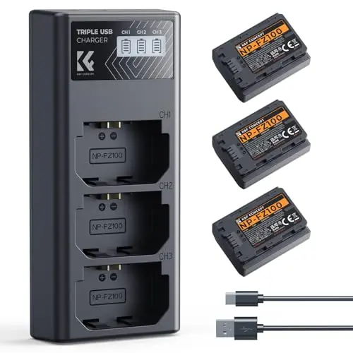 k&f concept np-fz100 batería 2280mah y