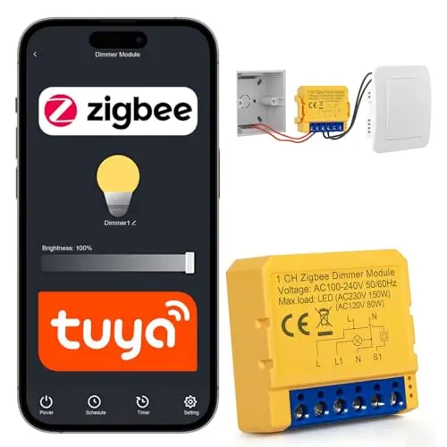 rdtok zigbee mini módulo dimmer 16a