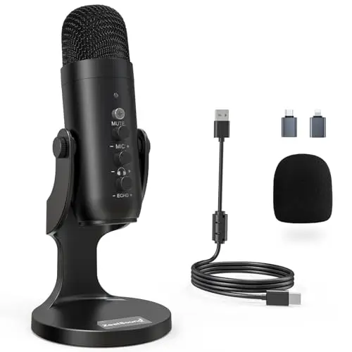 zealsound micrófono usb condensador