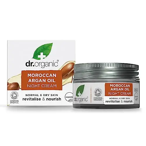 Dr. Organic Crema de Noche con Aceite de Argan Marroqui - 50 ml