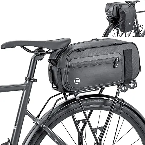 26L Bolsa Trasera de Bicicleta para Portaequipajes Alforja Impermeable Multifuncional Bolsa de Hombro para Ciclismo al Aire Libre para Ciclismo, Viajes, Camping