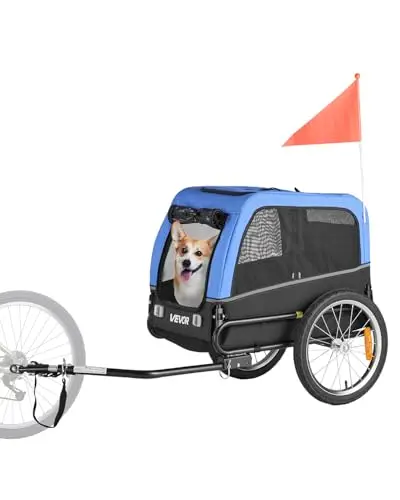 vevor pts101 remolque bicicleta perro