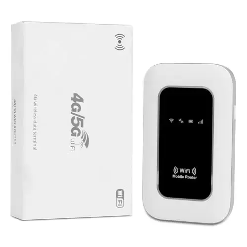 Routers Portátiles 5G, Módems WiFi 6-5G SIM con Ranuras para Desbloquear Tarjetas SIM, Internet Móvil de Alta Velocidad 5g / 4G +, hasta 28 Dispositivos, Ideales para Viajes y teletrabajo