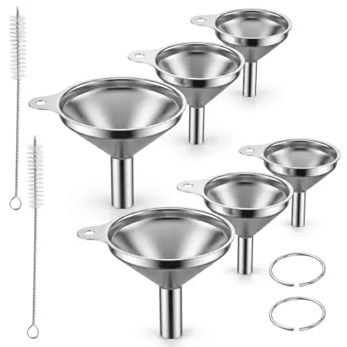 seryuut set 3 embudos acero inoxidable