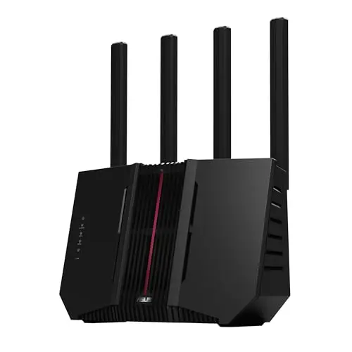 ASUS RT-BE92U - Router WiFi 7 tribanda BE9700, Compatible con 320 MHz y 4096-QAM, Funcionamiento multienlace (MLO), detección AI WAN, AiMesh, Seguridad de Red y Funciones VPN, Smart Home Master