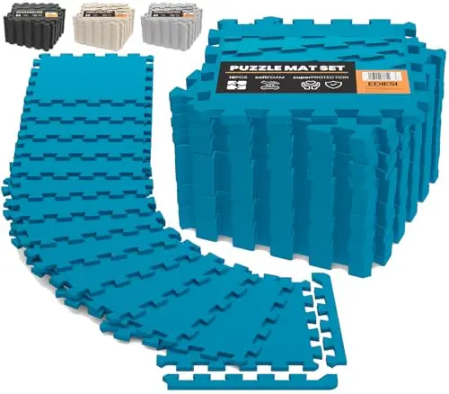 EDIESI, Suelo Gimnasio, Tatami, Ejercicio en Casa, para Maquinas de Deporte, Suelo Piscinas Desmontables, Colchoneta de Goma Eva, Alfombra Puzzle, Gym