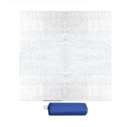 Aluminium Camping Mat,Camping Aluminum Sleeping Foam Mat,Aluminium Foil Insulation Mats,Ultralight Floor Mats of Aluminum Foil for Outdoor Picnic