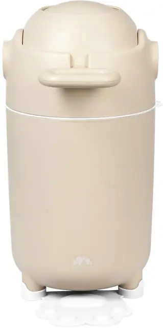 Bebeconfort Papelera Pañales Talla M, Tapa Antiolor, Compatible con Cualquier Bolsa Basura, Capacidad Máx. 20 Pañales, Uso con Una Sola Mano, Tamaño Conveniente para Almacenaje, Fácil Limpieza, Gris
