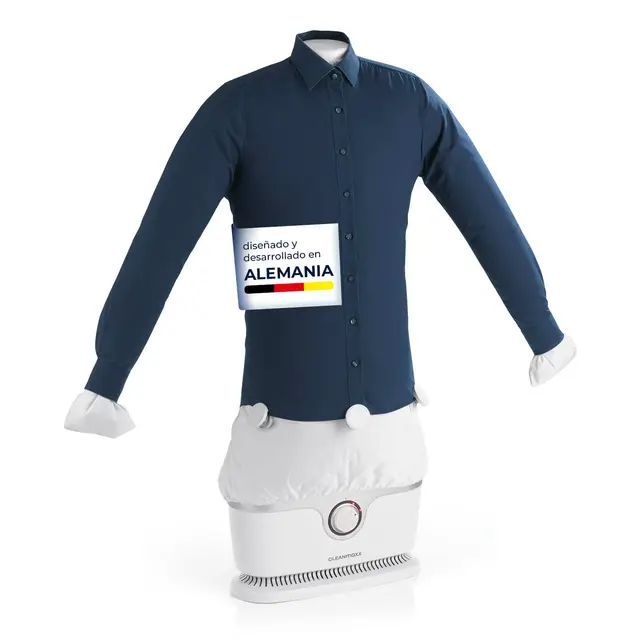 CLEANmaxx Plancha automática de camisas PRO | Sustituye a la plancha, tabla de planchar, plancha de vapor y vaporizador | Plancha con maniquí para camisas, blusas y camisetas | Innovadora y eficaz