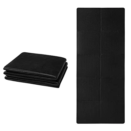 Good Nite Esterilla de yoga plegable, antideslizante, portátil, plegable, ligera, esterilla de gimnasia, pilates, deportes, viajes, yoga, 183 x 61 x 0,6 cm