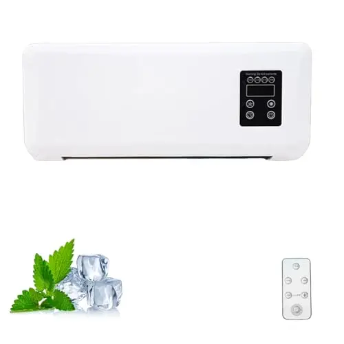 Aire Acondicionado Climafy, 2 en 1, de Pared, con calefacción y refrigeración, sin Unidad Exterior, minienfriador de Pared de 2000 W con Control Remoto.
