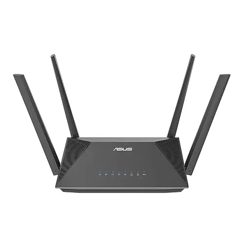 ASUS RT-AX52 - Router Extensible AX1800 Doble Banda WiFi 6, Instant Guard, Programación de Control Parental, VPN Integrada, Compatible con AiMesh