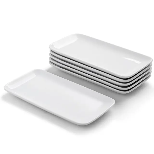 wishdeco 6 platos rectangulares