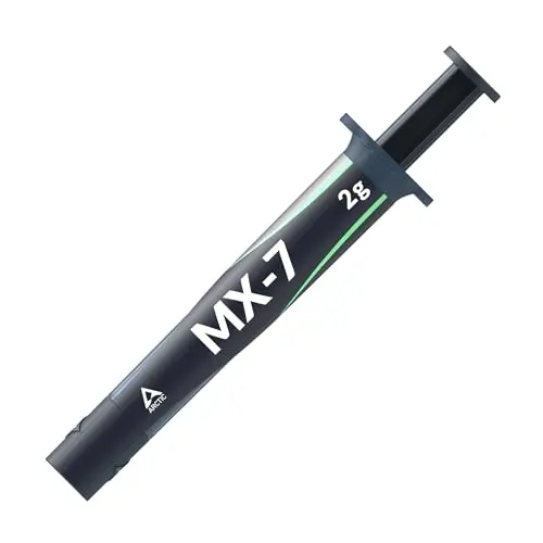 ARCTIC MX-7 (2 g) – Pasta térmica de alto rendimiento para CPUs, consolas, procesadores, tarjetas gráficas y portátiles. Alta conductividad, larga duración, no conductiva ni capacitiva