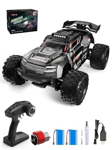 Kiztoys Coche Teledirigido - 2,4 GHz Coche RC Vehículo Todoterreno de Alta Velocidad 40 km/h Avec Lumières 1:18, 4WD Radiocontrol Buggy Crawler Controlados Juguete Regalo para Niños Adulto