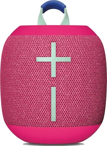 Ultimate Ears Wonderboom 4, Altavoz Bluetooth portátil Resistente al Agua con Graves potentes y Sonido de 360 Grados, Altavoz Flotante a Prueba de Polvo con Radio de acción de 40m - Rosa