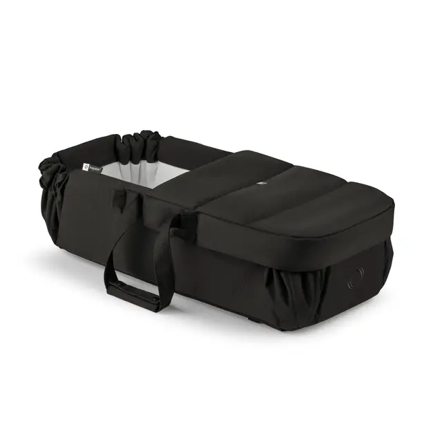 Bugaboo Nido para Bebés, Capazo Portátil 2 en 1 y Saco con Correas de Transporte, Colchón de Algodón y Alfombrilla de Juegos, Compatible con Carritos, Recién Nacidos – Heritage Black