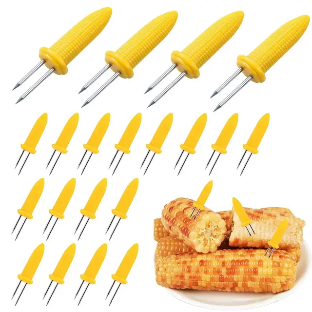 oixeya 20 pinchos maíz acero inoxidable