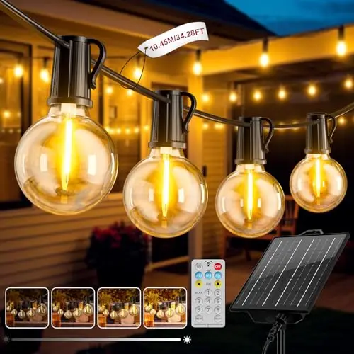 fiflying g40 solar string light 10.45m