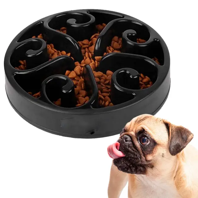 Edipets Comedero Antivoracidad Perro y Gato Negro