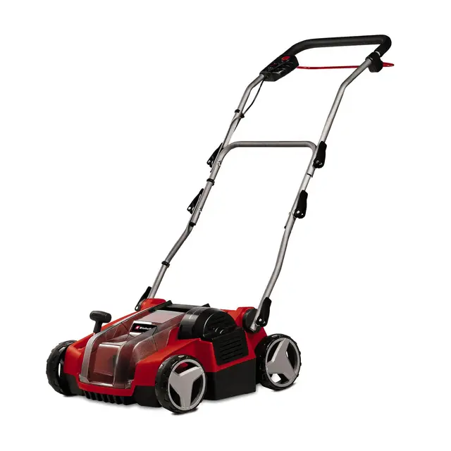Einhell Escarificador-aireador inalámbrico GE-SC 36/35 Li-Solo Power X-Change (36 V, Ancho de Trabajo 35 cm, Motor sin carbón, Rodillo de escarificación de 16 Cuchillas, se Vende sin batería)