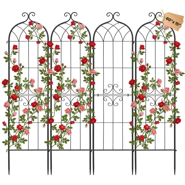 vevor enrejado metálico jardín 152 cm