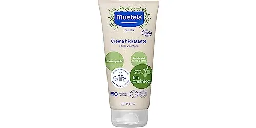 Mustela Crema Bio Organico Hidratante Facial y Corporal, 150 ml