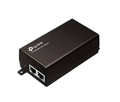 TP-Link TL‑POE160S - Inyector PoE+ 30 W IEEE 802.3at/AF, 2 Puertos Gigabit, alimentación integrada, instalación Plug & Play para cámaras IP/Puntos de Acceso