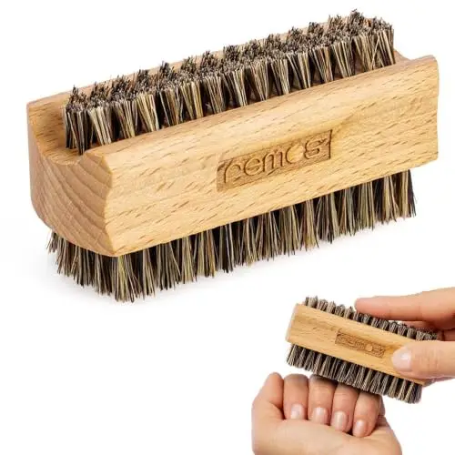 remos cepillo uñas cerdas naturales gris