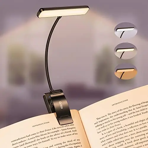gritin 19 led lámpara lectura pinza