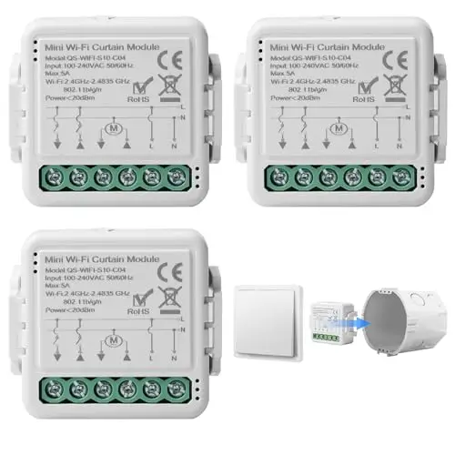 gbkdqq módulo persiana wifi tuya pack 3