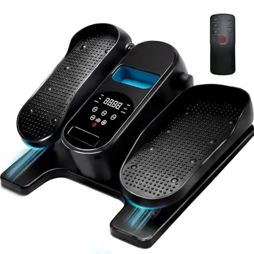 Amonax Pedaleador Eléctrico Motorizado, Elíptica para Pedalear Sentado, Mini Pedaleador para Ancianos, Ejercitador de Piernas Cardiovascular Debajo del Escritorio para Casa