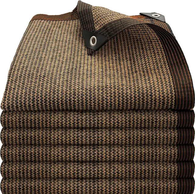 Red de Sombra-Malla Sombra Exterior con Ojales,80% UV Malla Sombreadora Jardin, Lona Sombra Exterior,Transpirable y Protector Solar,Malla Ocultacion Toldo para Jardines Invernaderos Patios
