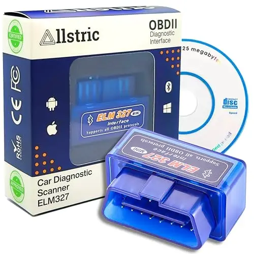 OBD2 Bluetooth. Mini Lector ELM 327 para Diagnosis Coche multimarca. Herramienta de análisis obd2 Diagnosis. ELM327 Bluetooth Original. Maquina Diagnosis de Errores y Fallos. OBD2 y CD