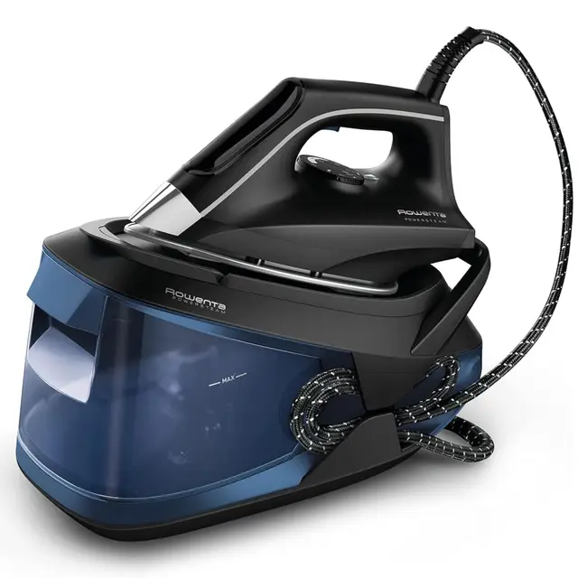 Rowenta Powersteam - Centro de planchado alta presión 6,2 bares, Golpe de vapor de 340 g/min, Continuo de 120 g/min, Suela MicroSteam con depósito de 1,7 L y Modo Eco, Para todos los tejidos, VR8315