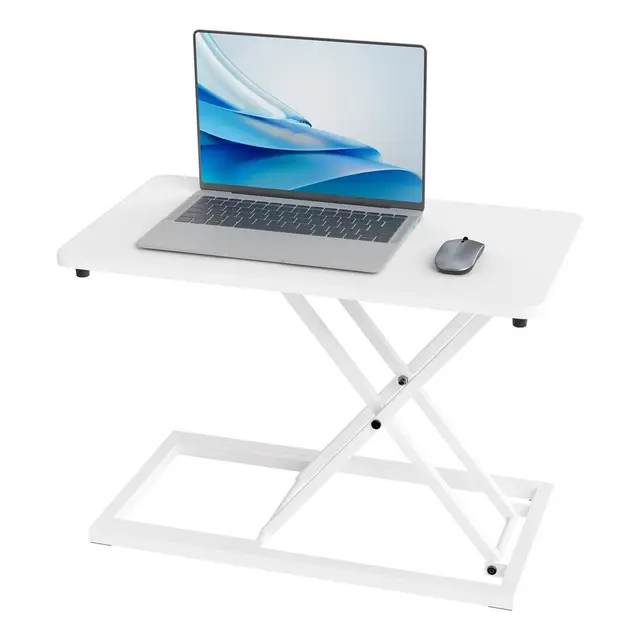 Convertidor de escritorio de pie de altura ajustable, 34 x 60 cm, convertidor de escritorio ultrafino, accesorio de escritorio de pie para portátil, adecuado para oficina, estudio, sala de