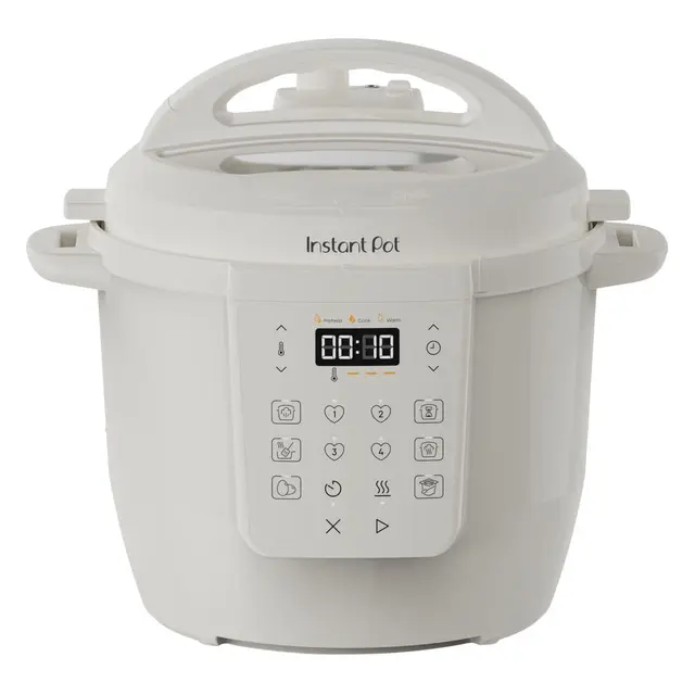 Instant Pot Olla Multifunción, 5,7l, 7 en 1, Cocción Inteligente Multicocción: Olla a Presión, Cocción lenta, Arrocera, Sartén, Yogurtera, Vaporera y Calentador de Alimentos, Sal Marina Blanco