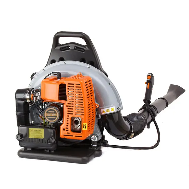 Soplador de Hojas de Gasolina, Profesional Sopladores de Hojas para Exterior, 63CC 6800 RPM, soplador de Hojas para jardín, con Correa Ajustable, depósito de Combustible de 1,7L
