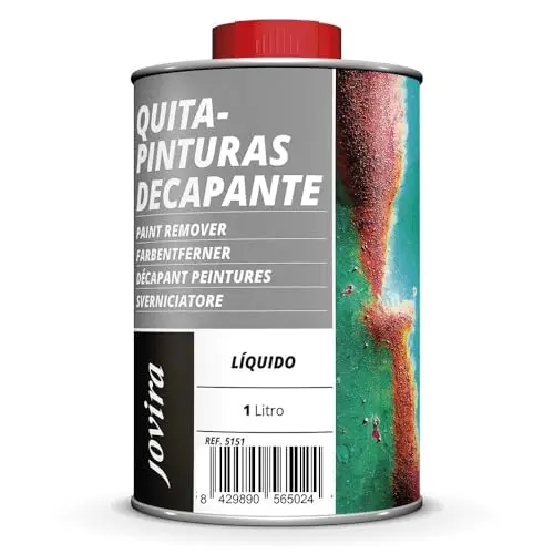 JOVIRA PINTURAS Quitapinturas Decapante. Para la eliminación de viejas capas de pinturas (1 Litro, Liquido) C-04