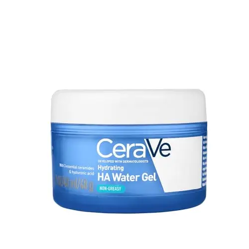 Water Gel Hidratante Ácido Hialurónico de CeraVe para una hidratación con efecto PLUMP, con 3 ceramidas idénticas a las de la piel, ácido hialurónico, niacinamida y cobre PCA, 48g