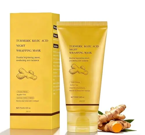 Mascarilla De Colageno,Con ColáGeno Y Extracto De CúRcuma,75ml,NutricióN Profunda, Tono Uniforme Y Mayor Elasticidad,Mascarilla Nocturna Hidratante Para Todo Tipo De Piel