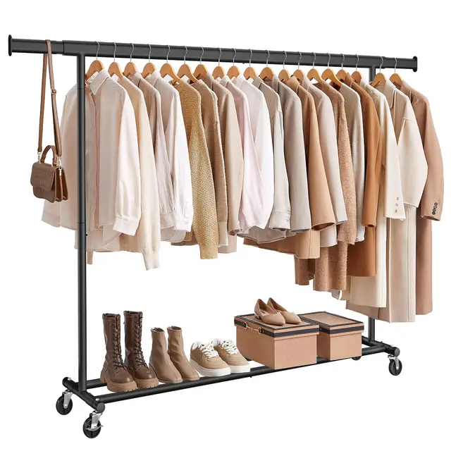 songmics uhsr175b01 burro ropa ruedas