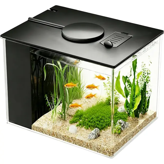 teckzoon mini acuario acrílico 3,7l