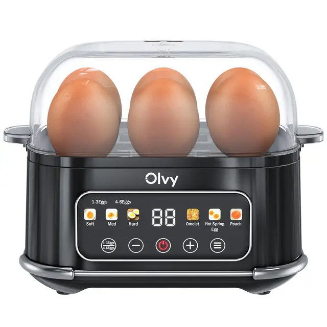 olvy hervidor huevos 6-en-1 lcd