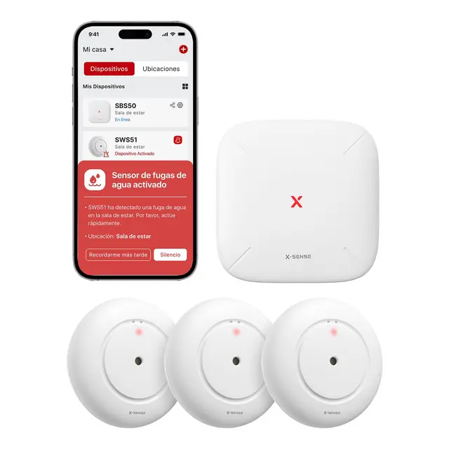x-sense detector fugas agua wifi ip66