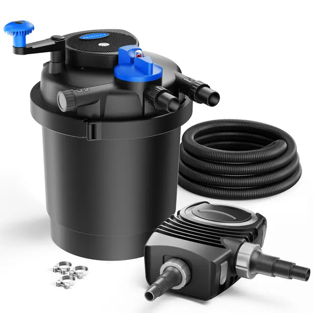 SunSun CPF-2500 SET 6000l 11W UVC NEO3800 Bomba Manguera Set de filtro para estanque